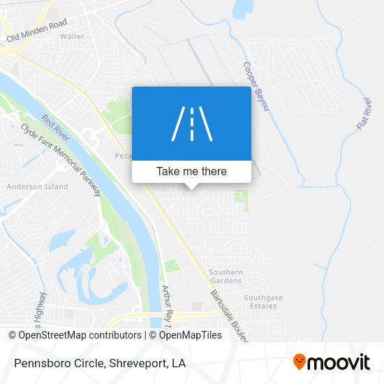 Pennsboro Circle map
