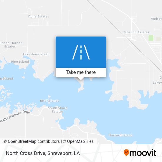 North Cross Drive map