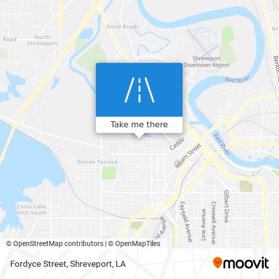 Fordyce Street map