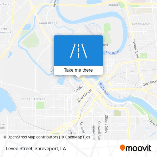 Levee Street map