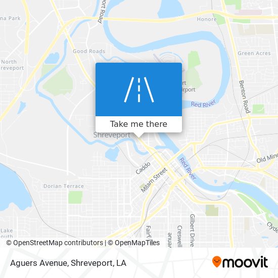 Aguers Avenue map