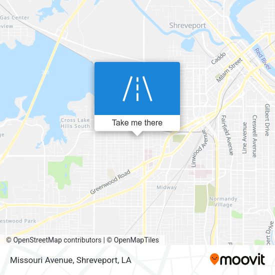 Missouri Avenue map