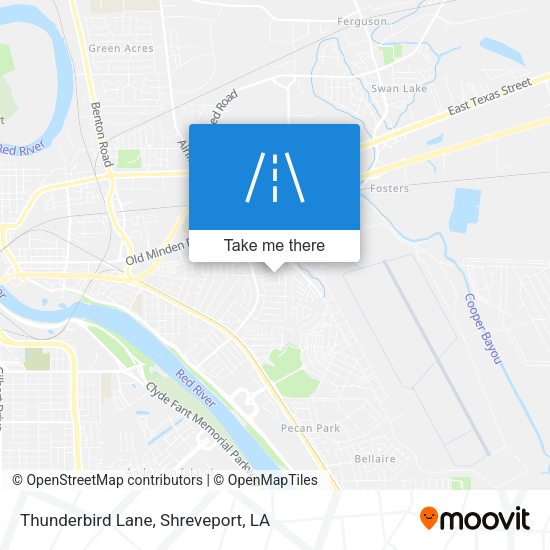 Thunderbird Lane map