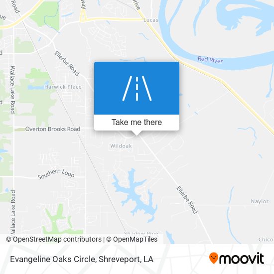 Evangeline Oaks Circle map