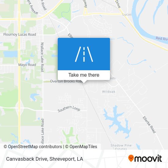 Canvasback Drive map