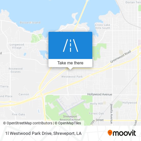 1l Westwood Park Drive map