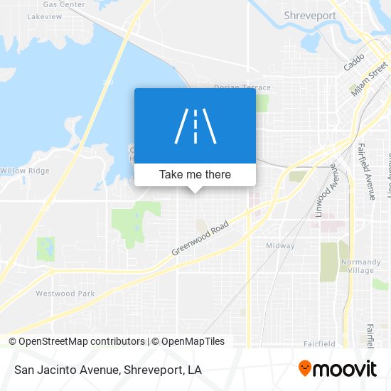 San Jacinto Avenue map