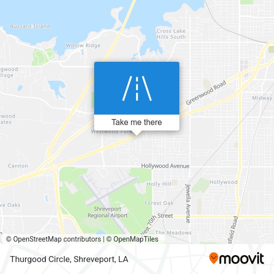 Thurgood Circle map