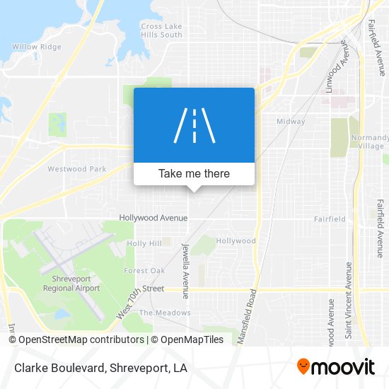 Clarke Boulevard map