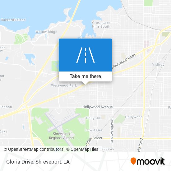 Gloria Drive map