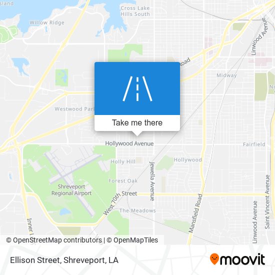 Ellison Street map