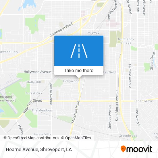 Hearne Avenue map