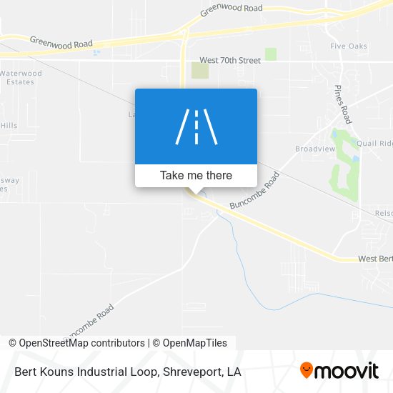 Mapa de Bert Kouns Industrial Loop