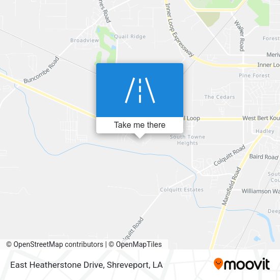 East Heatherstone Drive map