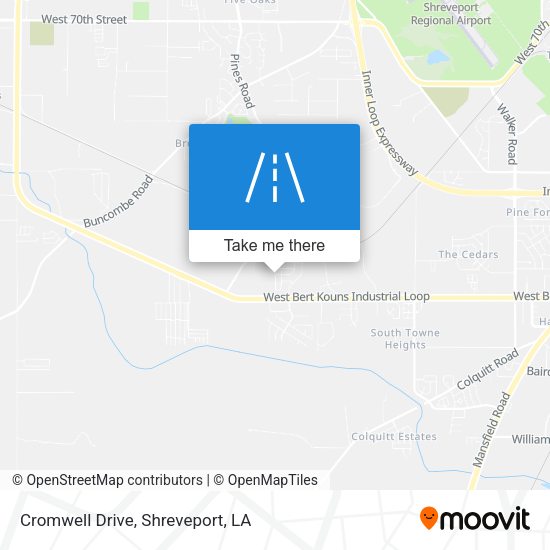 Cromwell Drive map