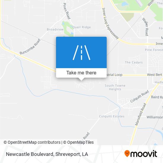 Newcastle Boulevard map