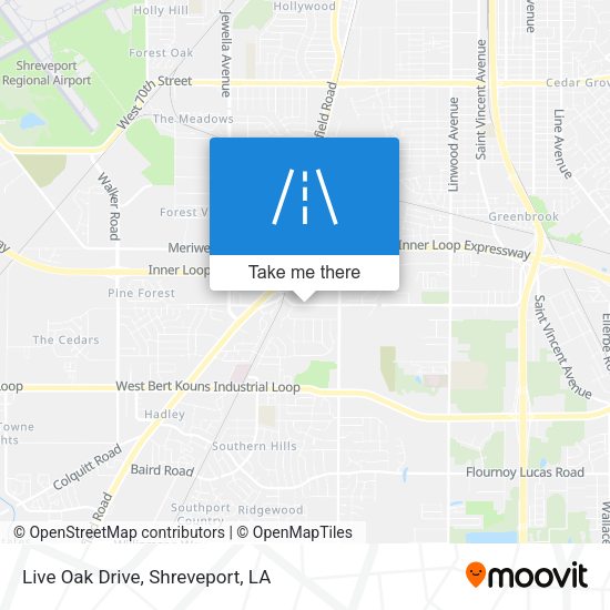 Mapa de Live Oak Drive