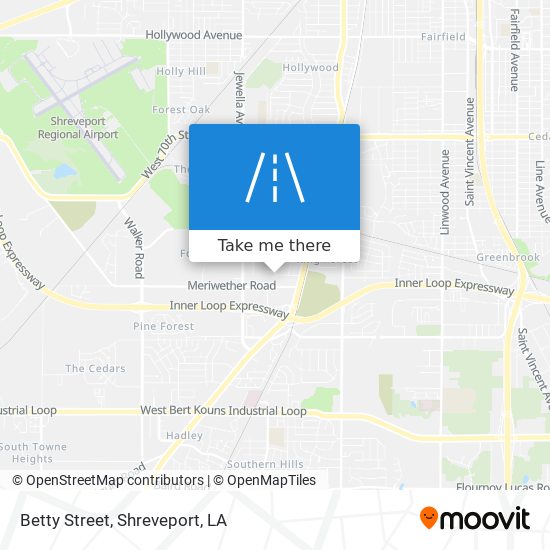 Betty Street map