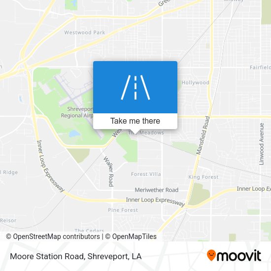 Moore Station Road map