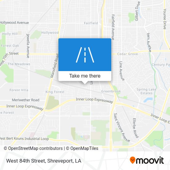 West 84th Street map