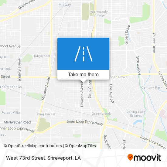 West 73rd Street map