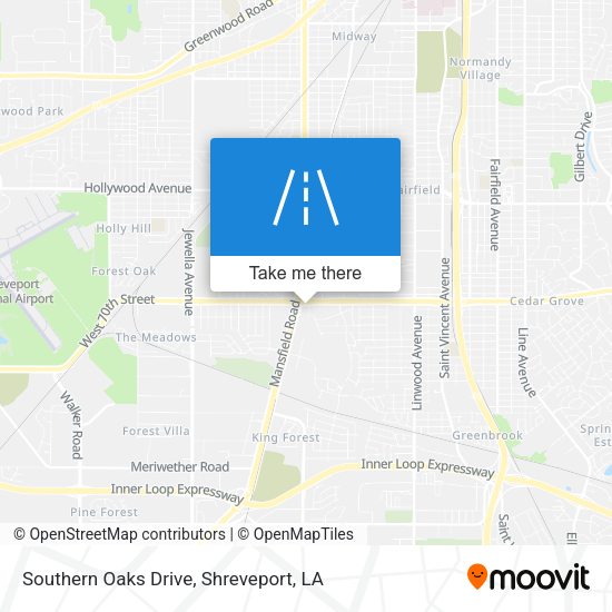 Mapa de Southern Oaks Drive
