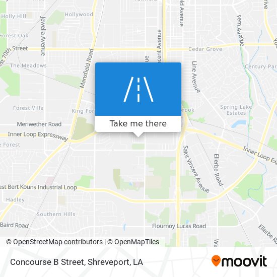 Concourse B Street map