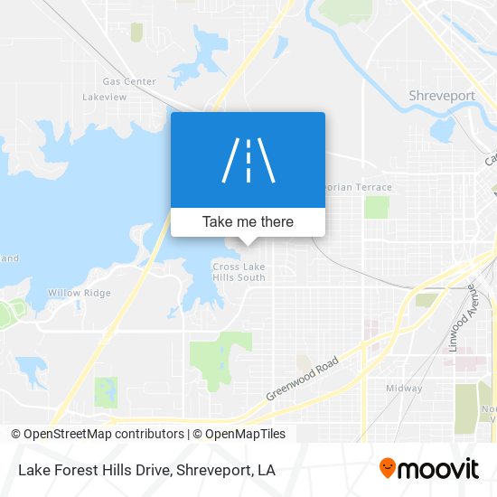 Lake Forest Hills Drive map