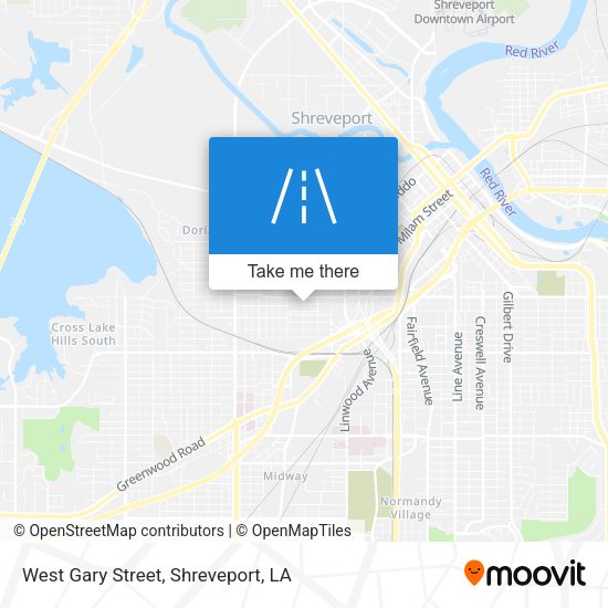 West Gary Street map