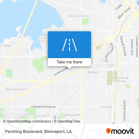 Mapa de Pershing Boulevard