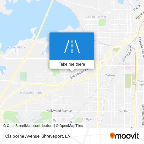 Claiborne Avenue map