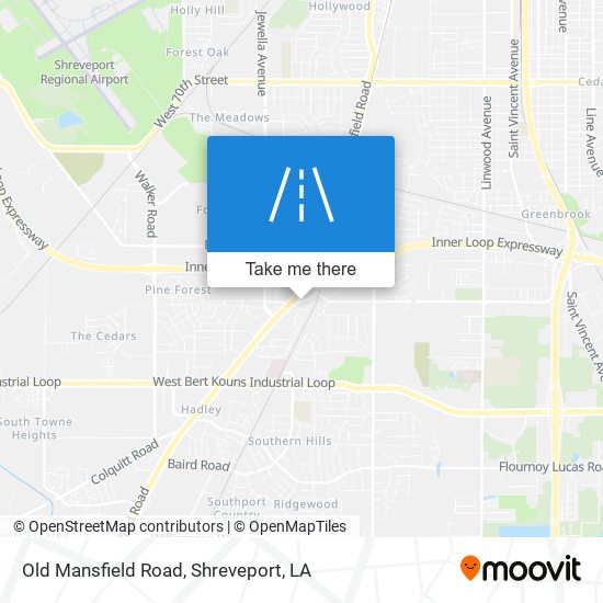 Mapa de Old Mansfield Road