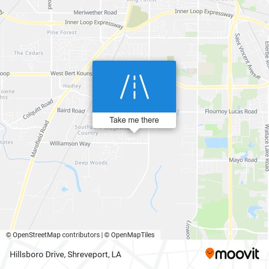 Hillsboro Drive map