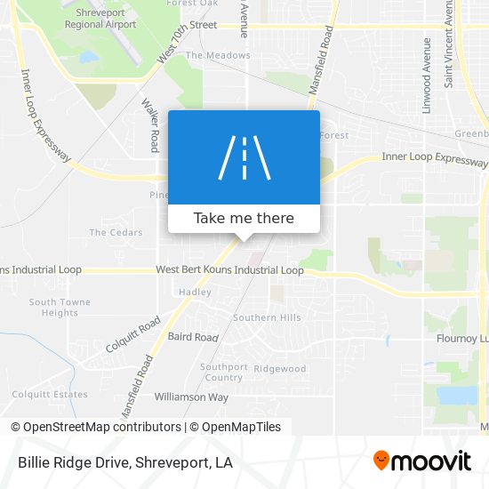 Billie Ridge Drive map