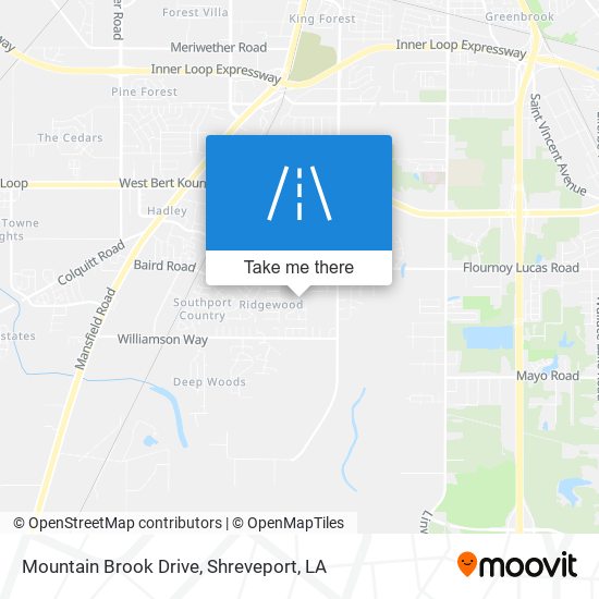 Mountain Brook Drive map