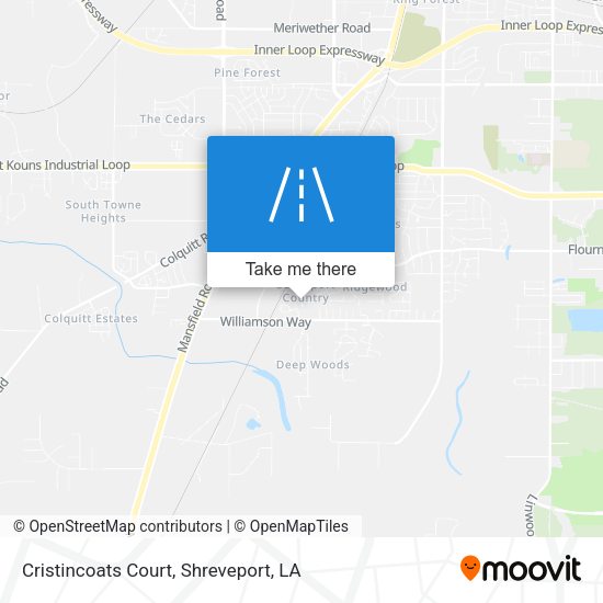Cristincoats Court map