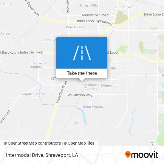 Intermodal Drive map