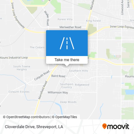 Cloverdale Drive map