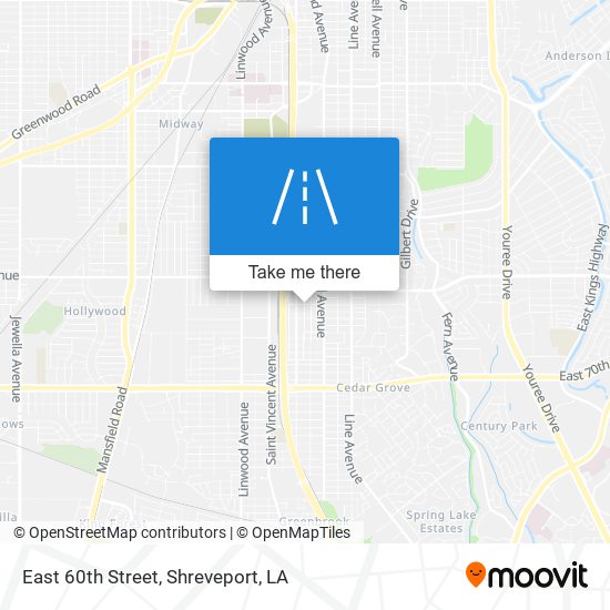 East 60th Street map