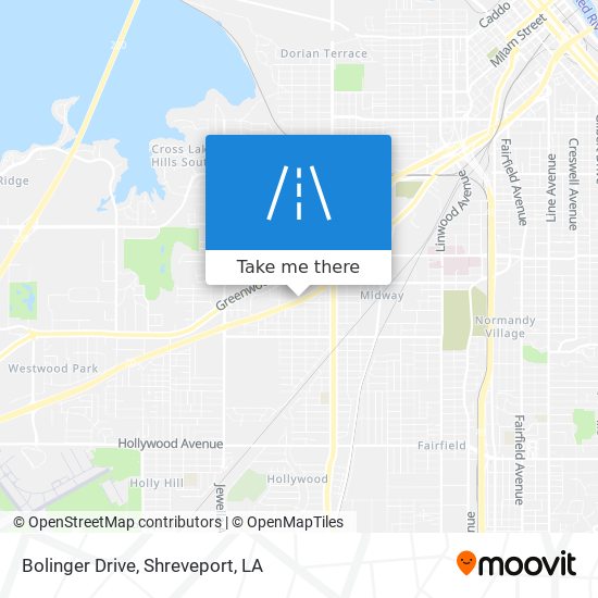 Bolinger Drive map