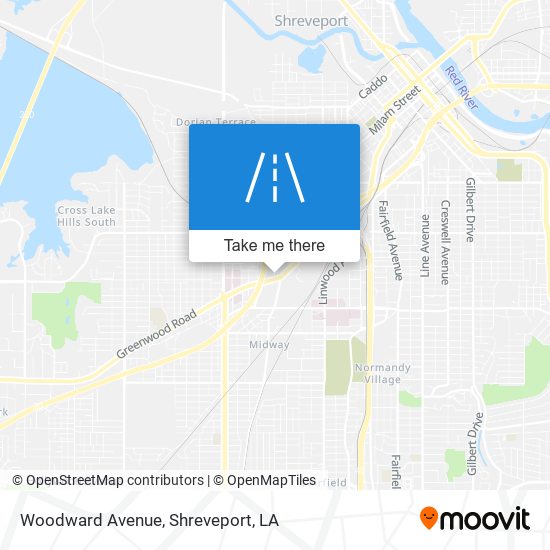 Mapa de Woodward Avenue