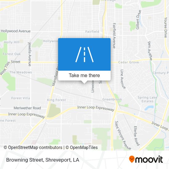 Browning Street map