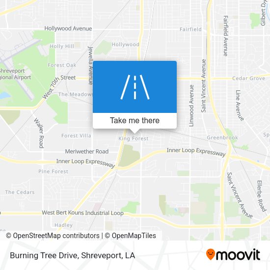 Burning Tree Drive map