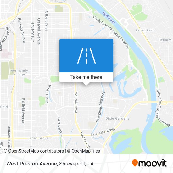 West Preston Avenue map