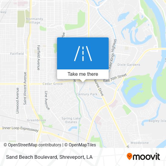 Sand Beach Boulevard map