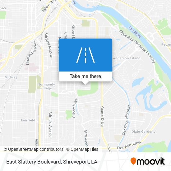 East Slattery Boulevard map
