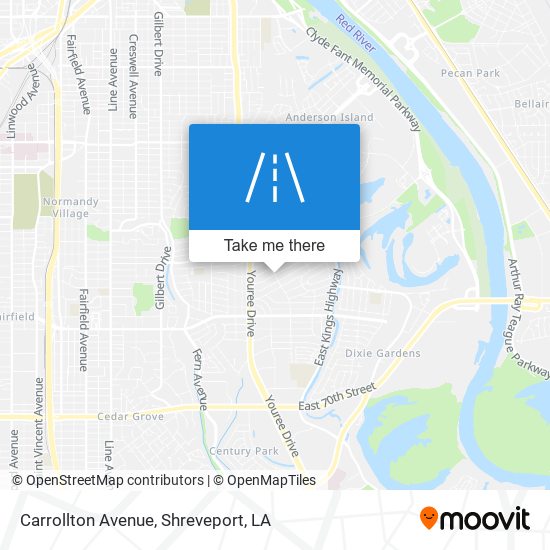 Carrollton Avenue map