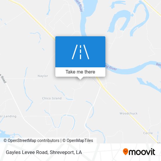 Mapa de Gayles Levee Road