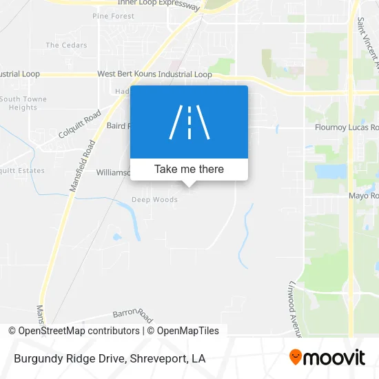 Burgundy Ridge Drive map