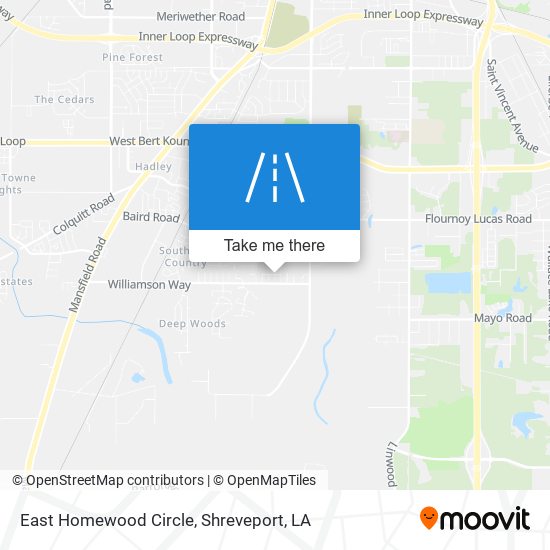 East Homewood Circle map